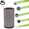 Alpine Industries 32 gal Round Outdoor Can, Grey, Steel + Plastic wood, 20 in ALP4400-01-GRY - alternate 9